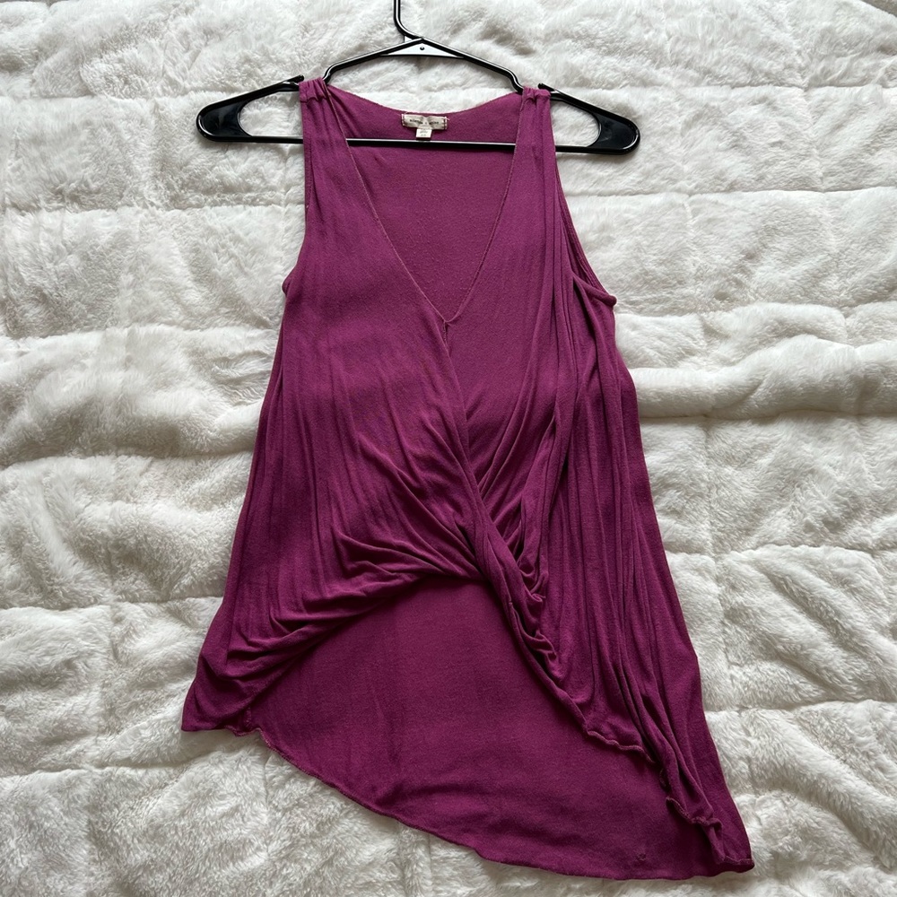 Magenta Twist Tank Top